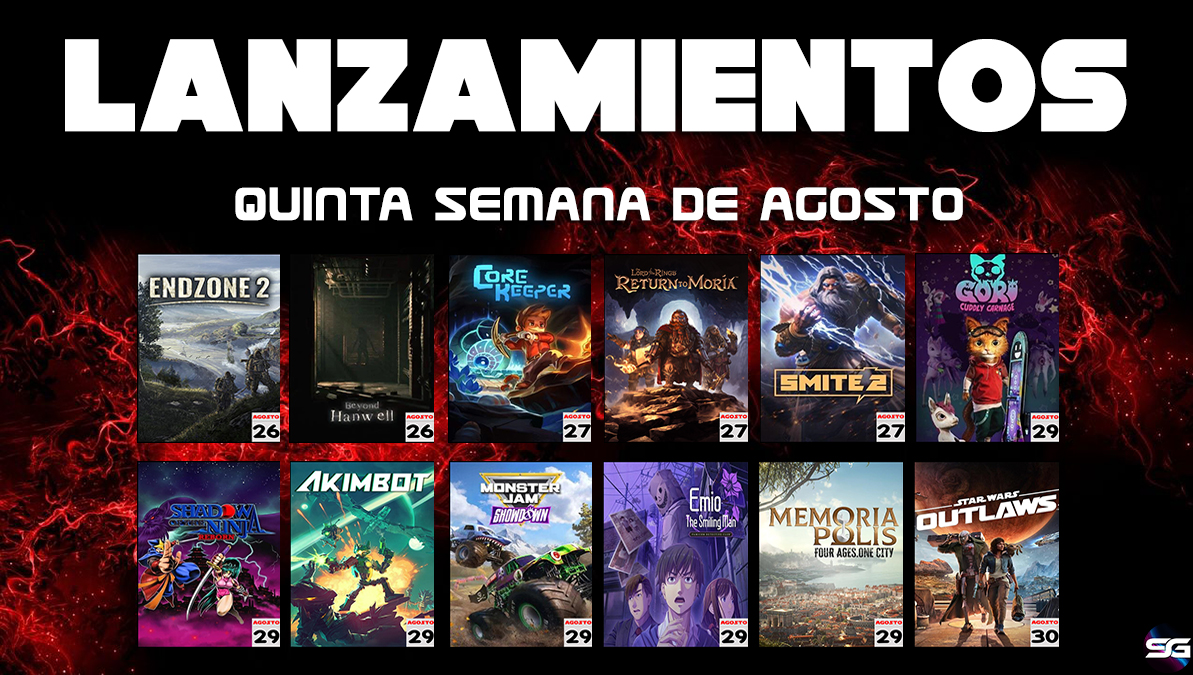 Lanzamientos 5ª Semana Agosto