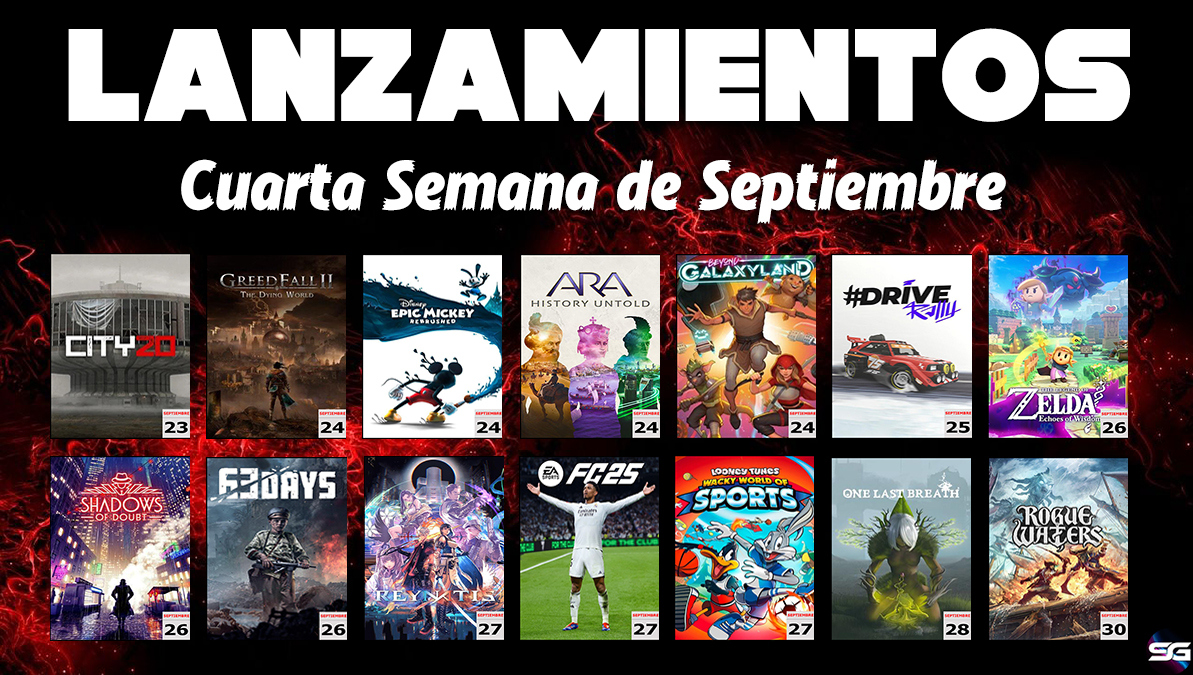 Lanzamientos 4ª Semana Septiembre 