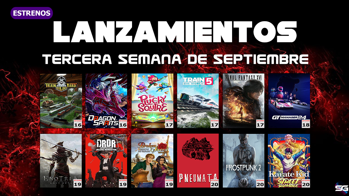 Lanzamientos 3ª Semana Septiembre 