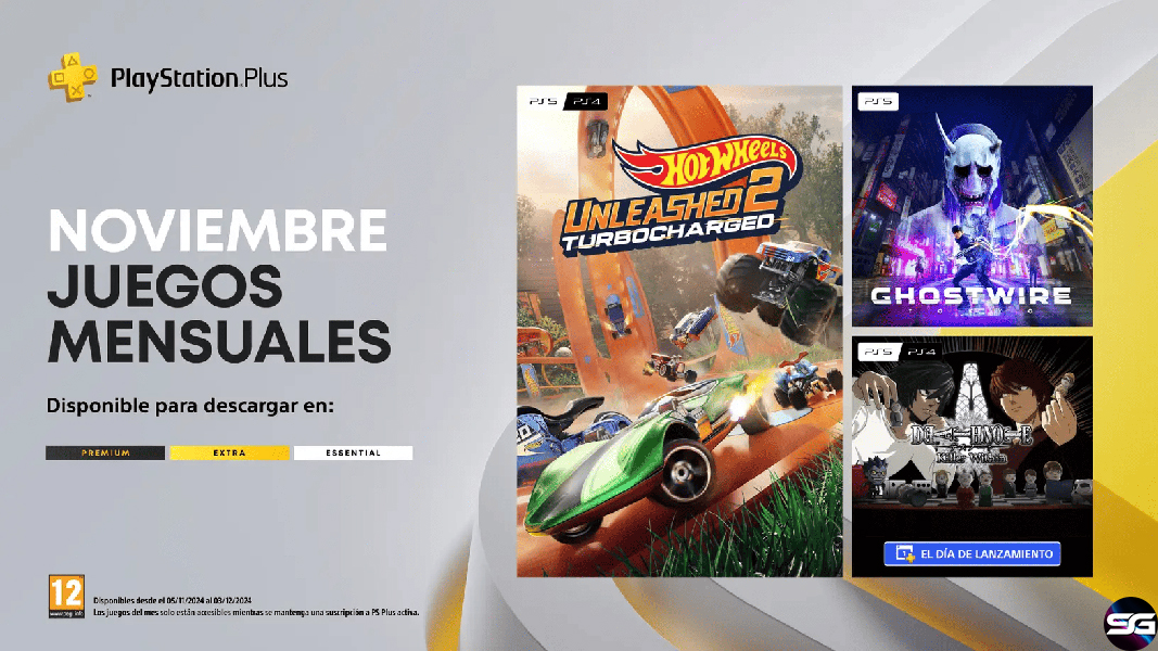 Hot Wheels Unleashed™ 2 – Turbocharged, Ghostwire: Tokyo y DEATH NOTE Killer Within son los juegos del mes de noviembre para los usuarios de PlayStation®Plus      