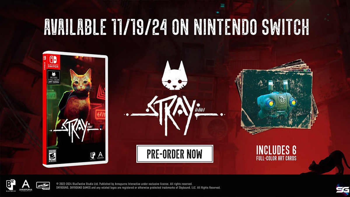 Stray llegará en formato físico para Nintendo Switch  