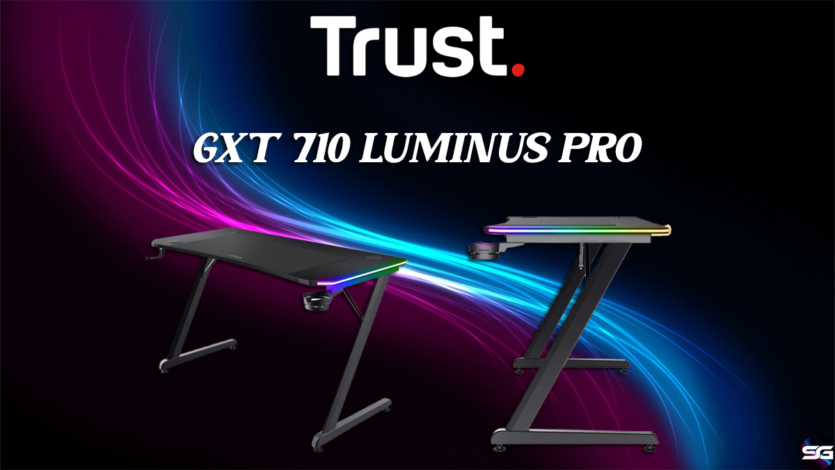 Trust presenta la mesa gaming RGB Luminus Pro 