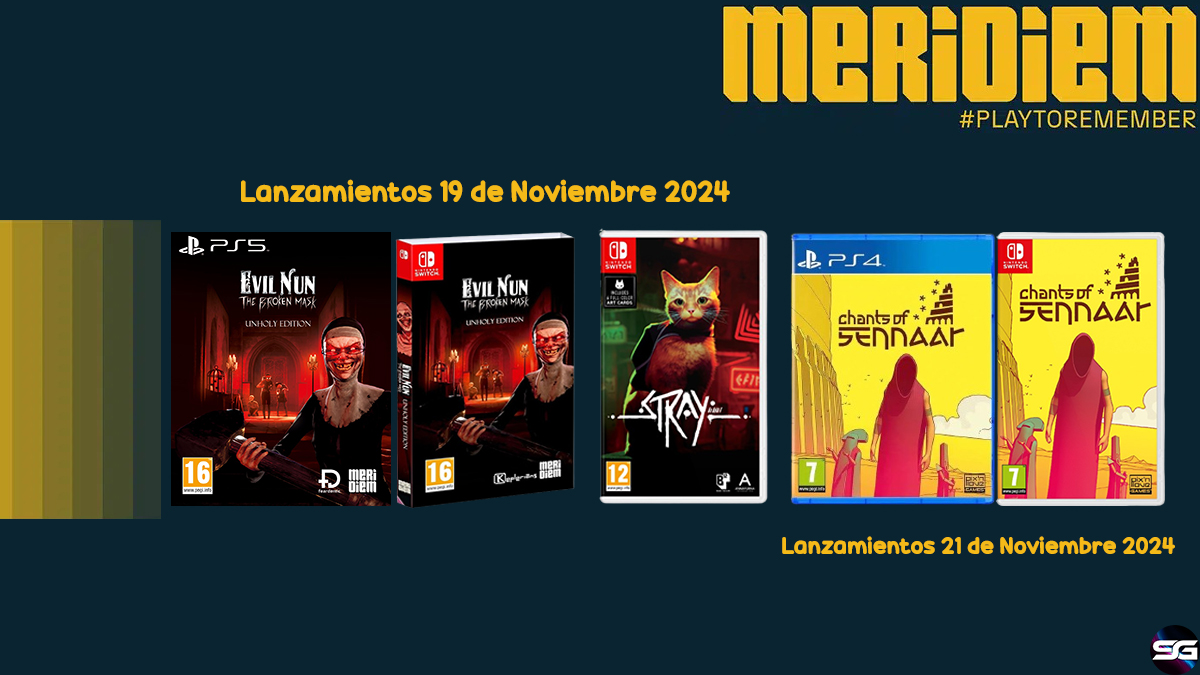 Lanzamientos Meridiem Formato Físico 3ª Semana Noviembre    