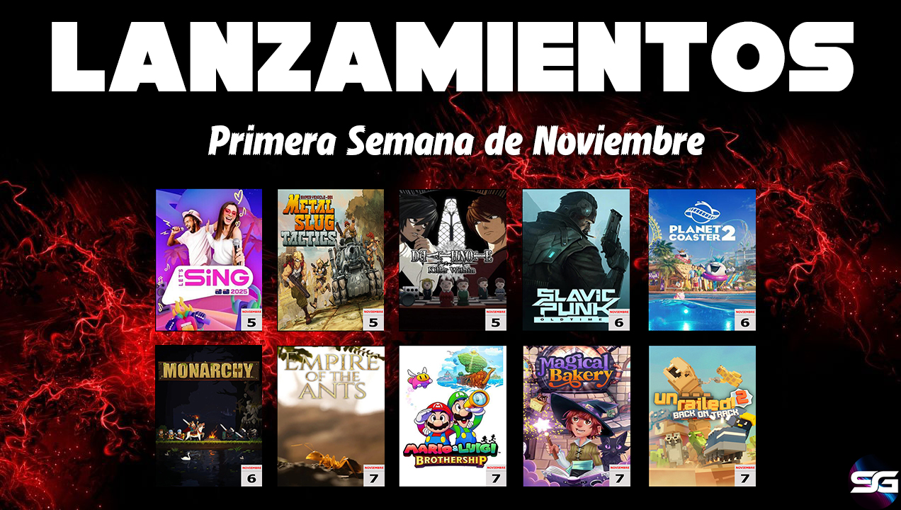 Lanzamientos 1ª Semana Noviembre 